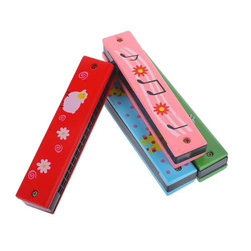 Gatuida 4 Stück Teiliges Mundharmonika Holz Diatonisch Angenehmer Klang Anfänger Musikspielzeug für Kleinkinder und Schüler in Bunten Farben Gatuida 4 Stück Teiliges Mundharmonika Holz Diatonisch Angenehmer Klang Anfänger Musikspielzeug für Kleinkinder und Schüler in Bunten Farben von Gatuida