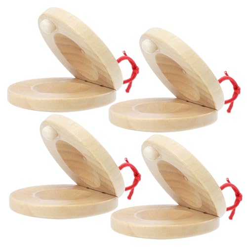 Gatuida 4 Stück Teiliges Orff Kastagnetten aus Holz Schlaginstrument Lernspielzeug Musikspielzeug Rhythmusfördernd und Sicher für Vorschulkinder Gatuida 4 Stück Teiliges Orff Kastagnetten aus Holz Schlaginstrument Lernspielzeug Musikspielzeug Rhythmusfördernd und Sicher für Vorschulkinder von Gatuida