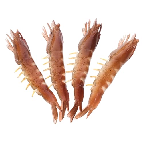 Gatuida 4 Stück Teiliges Realistisch Gestaltetes Garnelen Robustem PVC Leicht und Tragbar Kreative Foto Requisite und Dekoratives Party Zuhause und Unterwegs Gatuida 4 Stück Teiliges Realistisch Gestaltetes Garnelen Robustem PVC Leicht und Tragbar Kreative Foto Requisite und Dekoratives Party Zuhause und Unterwegs von Gatuida