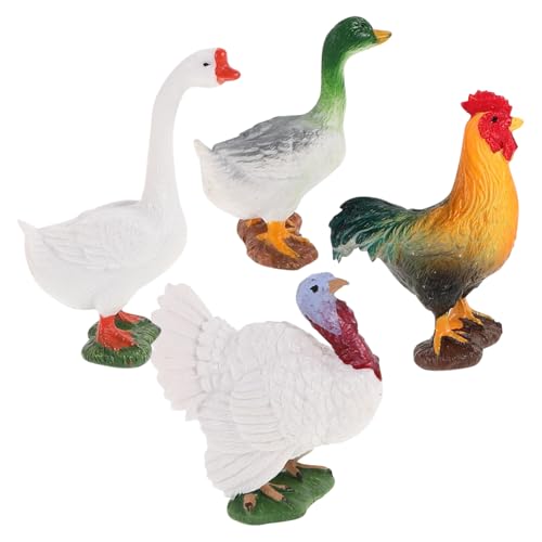 Gatuida 4 Stück Teiliges Set Mini Farm Animal Figuren Realistische Enten Gänse und Hühner Robuste Transportable Kunststoff Poultry Modelle für Lernspielzeug und Tischdekoration Gatuida 4 Stück Teiliges Set Mini Farm Animal Figuren Realistische Enten Gänse und Hühner Robuste Transportable Kunststoff Poultry Modelle für Lernspielzeug und Tischdekoration von Gatuida