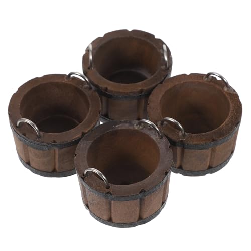 Gatuida 4-teiliges Puppenhaus-Zubehör: Mini-Eimer aus Holz – Miniatur-Bastelkorb mit Griffen – Puppenhaus-Küchenspielzeug für Mikro-Landschaftspartys und Rollenspiele Gatuida 4-teiliges Puppenhaus-Zubehör: Mini-Eimer aus Holz – Miniatur-Bastelkorb mit Griffen – Puppenhaus-Küchenspielzeug für Mikro-Landschaftspartys und Rollenspiele von Gatuida