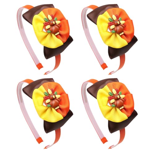Gatuida 4-teiliges Thanksgiving-Stirnband für Kinder: Truthahn-Stirnband mit Schleife für Kinder – Haarspange für Familienveranstaltungen, Rollenspiele, Herbstparty-Zubehör Gatuida 4-teiliges Thanksgiving-Stirnband für Kinder: Truthahn-Stirnband mit Schleife für Kinder – Haarspange für Familienveranstaltungen, Rollenspiele, Herbstparty-Zubehör von Gatuida