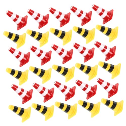 Gatuida 40 Stück Teiliges Mini Verkehrsleitkegel aus Farblich Sortierte Kleine Pylonen für Lernspielzeug zur Verkehrserziehung und Symbolerkennung für Familienspiel und Vorschule Gatuida 40 Stück Teiliges Mini Verkehrsleitkegel aus Farblich Sortierte Kleine Pylonen für Lernspielzeug zur Verkehrserziehung und Symbolerkennung für Familienspiel und Vorschule von Gatuida