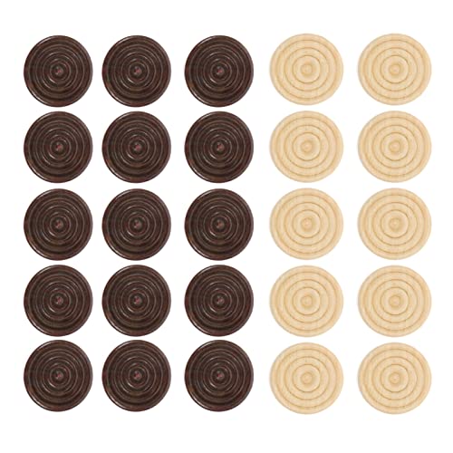 Gatuida 48Stücke Runde Holz Checkers Spiel Zubehör Schachfiguren für Brettspiele Holzfarbe für Pädagogisches und Entwicklung von Fähigkeiten Gatuida 48Stücke Runde Holz Checkers Spiel Zubehör Schachfiguren für Brettspiele Holzfarbe für Pädagogisches und Entwicklung von Fähigkeiten von Gatuida