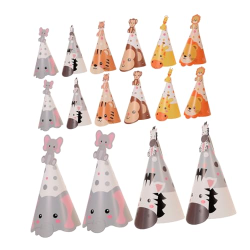 Gatuida 5 Sätze Dschungel Tier Geburtstagshüte für Papier Kegelhüte mit Tiger Verstellbar Leichte Partyhüte für Jungen und Mädchen für Gruppenaktivitäten und Kreative Rollenspiele Gatuida 5 Sätze Dschungel Tier Geburtstagshüte für Papier Kegelhüte mit Tiger Verstellbar Leichte Partyhüte für Jungen und Mädchen für Gruppenaktivitäten und Kreative Rollenspiele von Gatuida