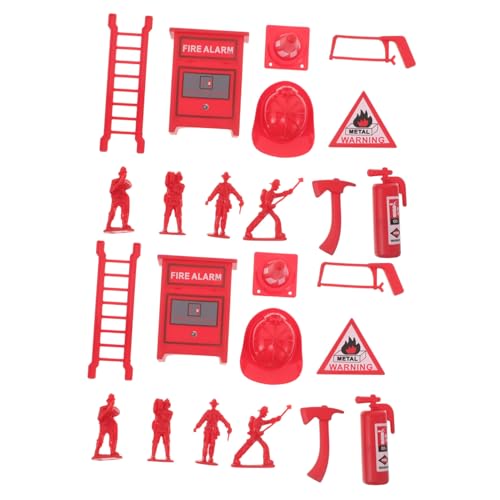 Gatuida 5 Sätze Feuerwehrmann Spielfiguren Spielset mit Mini Feuerlöschern und Feuerwache Zubehör für Puppenhaus Rollenspiel Teamspiel Gatuida 5 Sätze Feuerwehrmann Spielfiguren Spielset mit Mini Feuerlöschern und Feuerwache Zubehör für Puppenhaus Rollenspiel Teamspiel von Gatuida