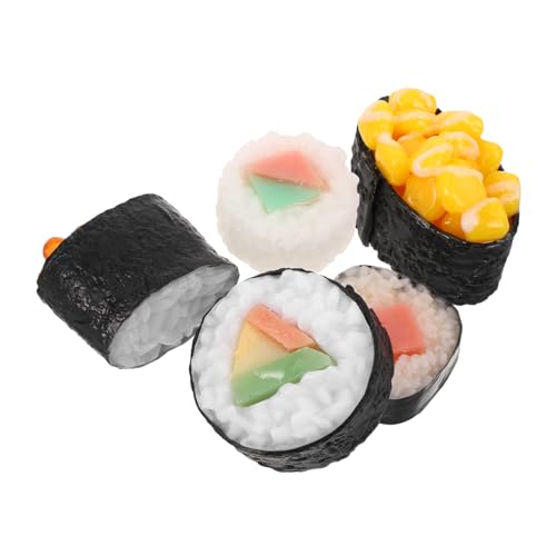 Gatuida 5 Stück Teiliges Realistische Sushi Modelle aus Langlebigem Material Detailgetreu und Leicht zu Reinigen als Food Display Props Dekoration und Fotorequisiten für Restaurants und Gatuida 5 Stück Teiliges Realistische Sushi Modelle aus Langlebigem Material Detailgetreu und Leicht zu Reinigen als Food Display Props Dekoration und Fotorequisiten für Restaurants und von Gatuida