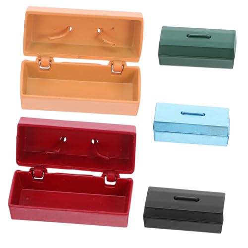 Gatuida 5 Stück kleine Werkzeugkiste Puppenhaus Miniaturzubehör Miniatur-Puppenhaus-Werkzeuge Mini House Toolbox -Miniaturdekoration Mini Möbel Metall Gatuida 5 Stück kleine Werkzeugkiste Puppenhaus Miniaturzubehör Miniatur-Puppenhaus-Werkzeuge Mini House Toolbox -Miniaturdekoration Mini Möbel Metall von Gatuida