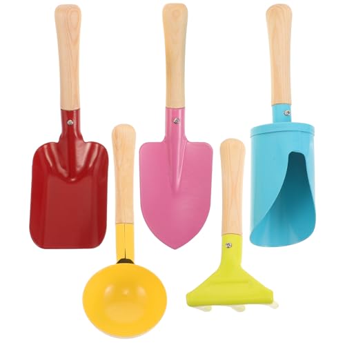 Gatuida 5-teiliges Gartengeräte-Set für Kleinkinder, Kunststoffschaufel, Rechen, Sandkasten-Set für Spiele im Freien, Strand, Graben, vorgetäuschte Gartenarbeit, Lernaktivitäten Gatuida 5-teiliges Gartengeräte-Set für Kleinkinder, Kunststoffschaufel, Rechen, Sandkasten-Set für Spiele im Freien, Strand, Graben, vorgetäuschte Gartenarbeit, Lernaktivitäten von Gatuida