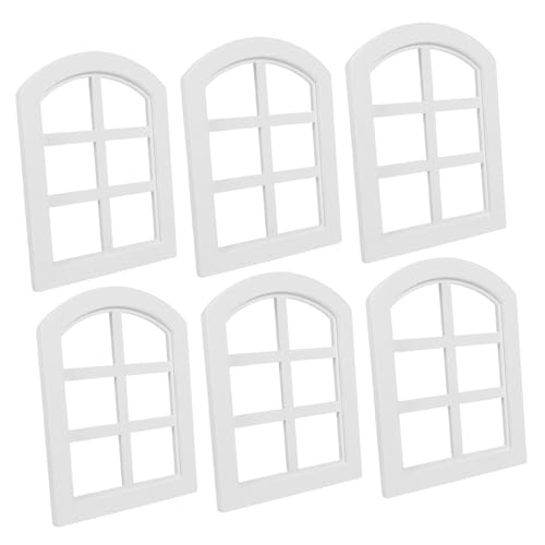 Gatuida 6 Stück Maßstab Dekorative DIY Möbel Detailreiche Robuste Puppenhausfenster für Kreative Bastelprojekte und Stilvolle Einrichtung Gatuida 6 Stück Maßstab Dekorative DIY Möbel Detailreiche Robuste Puppenhausfenster für Kreative Bastelprojekte und Stilvolle Einrichtung von Gatuida