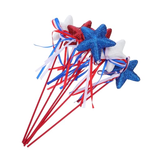 Gatuida 6 Stück Patriotische Schleifenstäbe Rot Weiß und Blau für Feierlichkeiten Gedenktag Amerikanische Gatuida 6 Stück Patriotische Schleifenstäbe Rot Weiß und Blau für Feierlichkeiten Gedenktag Amerikanische von Gatuida