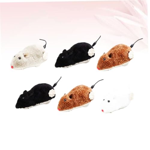 Gatuida 6 Stück Teiliges Aufziehmäuse Plüschspielzeug mit Bunte Wind Up Spielzeugmäuse für Kinderfreundlich Batteriefrei Partygeschenk und Dekorative Spielfiguren Zufällige Farbe Gatuida 6 Stück Teiliges Aufziehmäuse Plüschspielzeug mit Bunte Wind Up Spielzeugmäuse für Kinderfreundlich Batteriefrei Partygeschenk und Dekorative Spielfiguren Zufällige Farbe von Gatuida