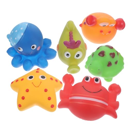Gatuida 6 Stück Teiliges Badespielzeug für Kleinkinder Jahre Bunte Cartoon Meerestiere Schwimmende Badewannenspielzeuge Kreative Wasser Spielzeuge für Jungen und Mädchen Gatuida 6 Stück Teiliges Badespielzeug für Kleinkinder Jahre Bunte Cartoon Meerestiere Schwimmende Badewannenspielzeuge Kreative Wasser Spielzeuge für Jungen und Mädchen von Gatuida