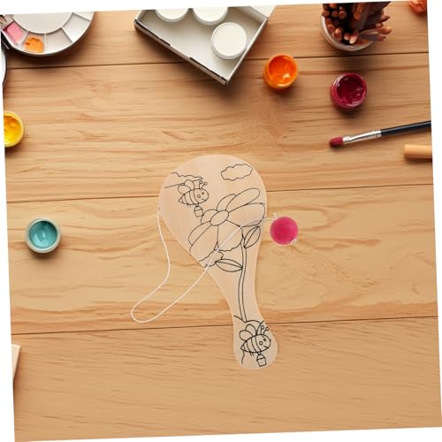 Gatuida 6 Stück Teiliges Handbemaltes Holz Paddleball Set für Ausmalen DIY Bastelspielzeug Kreativität Feinmotorik und Fantasie bei Familienfeiern und Feiertagsdekorationen Gatuida 6 Stück Teiliges Handbemaltes Holz Paddleball Set für Ausmalen DIY Bastelspielzeug Kreativität Feinmotorik und Fantasie bei Familienfeiern und Feiertagsdekorationen von Gatuida