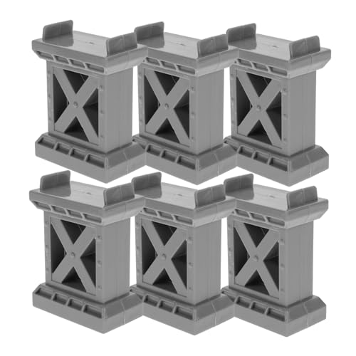 Gatuida 6 Stück Teiliges Holzbahn Brückenstützen für Zug Gleiserhöhung Stabiler Kunststoff Ersatzteile für Holzeisenbahn Spielzeugeisenbahn Zubehör Gatuida 6 Stück Teiliges Holzbahn Brückenstützen für Zug Gleiserhöhung Stabiler Kunststoff Ersatzteile für Holzeisenbahn Spielzeugeisenbahn Zubehör von Gatuida