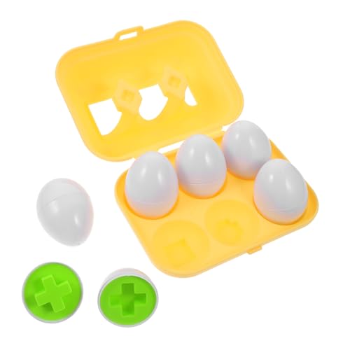 Gatuida 6 Stück Teiliges Lernspielzeug Matching Eier für Kleinkinder Pädagogisches Steckspiel zur Farb und Formerkennung Sicherer Leichter Materialmix Feinmotorik Konzentration und Gatuida 6 Stück Teiliges Lernspielzeug Matching Eier für Kleinkinder Pädagogisches Steckspiel zur Farb und Formerkennung Sicherer Leichter Materialmix Feinmotorik Konzentration und von Gatuida