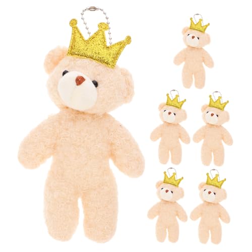 Gatuida 6 Stück Teiliges Mini Plüschbären Weiche Kleine Kuscheltier Anhänger Realistische Mini Teddybären für DIY Schlüsselanhänger Geschenkideen Handliche Stofftier Pendants in Bunten Gatuida 6 Stück Teiliges Mini Plüschbären Weiche Kleine Kuscheltier Anhänger Realistische Mini Teddybären für DIY Schlüsselanhänger Geschenkideen Handliche Stofftier Pendants in Bunten von Gatuida