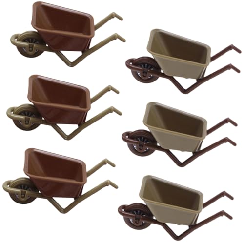 Gatuida 6 Stück Teiliges Mini Schubkarren Modell Realistische Miniatur Schubkarre aus Kunststoff Grüne und Braune Wagen Geeignet für Puppenhaus Dekoration Mikrolandschaft und Gatuida 6 Stück Teiliges Mini Schubkarren Modell Realistische Miniatur Schubkarre aus Kunststoff Grüne und Braune Wagen Geeignet für Puppenhaus Dekoration Mikrolandschaft und von Gatuida