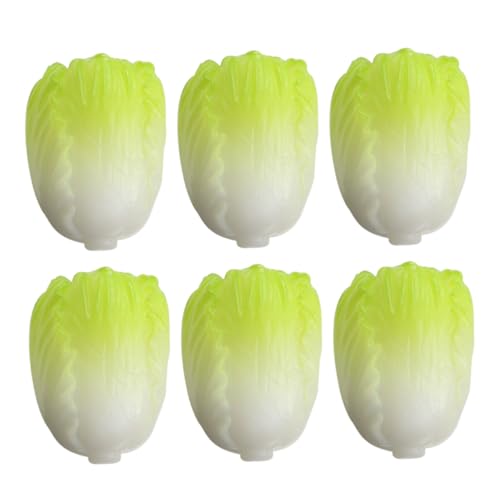 Gatuida 6 Stück Teiliges Miniatur Chinesisches Kohlmodell Realistisch Gestaltetes Kunstgemüse aus Harz Fein Gearbeitet Detailgetreue Puppenhausdekoration für Miniaturläden und DIY Gatuida 6 Stück Teiliges Miniatur Chinesisches Kohlmodell Realistisch Gestaltetes Kunstgemüse aus Harz Fein Gearbeitet Detailgetreue Puppenhausdekoration für Miniaturläden und DIY von Gatuida