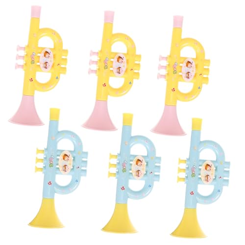 Gatuida 6 Stück Teiliges Trompeten aus Abs Sichere Geruchlose Musikinstrumente für Mädchen und Jungen Praktische Spielfiguren zum Blasen Kleines Handliches Design Gatuida 6 Stück Teiliges Trompeten aus Abs Sichere Geruchlose Musikinstrumente für Mädchen und Jungen Praktische Spielfiguren zum Blasen Kleines Handliches Design von Gatuida