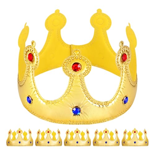 Gatuida 6er-Set Geburtstagskrönchen: Kinder Königskronen für Feierlichkeiten – Mittelalterliche Party-Hüte als Prinz-Zubehör für Kinder und Babys Gatuida 6er-Set Geburtstagskrönchen: Kinder Königskronen für Feierlichkeiten – Mittelalterliche Party-Hüte als Prinz-Zubehör für Kinder und Babys von Gatuida