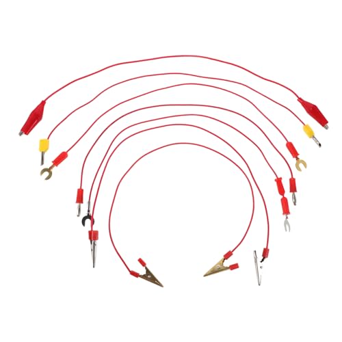 Gatuida 7 Stück Teiliges Messleitungen mit Bananenstecker und Krokodilklemmen Elektrische Prüfleitung für Schüler Zuverlässige Verbindung für Physik und Elektrokreislauf Experimente im Gatuida 7 Stück Teiliges Messleitungen mit Bananenstecker und Krokodilklemmen Elektrische Prüfleitung für Schüler Zuverlässige Verbindung für Physik und Elektrokreislauf Experimente im von Gatuida