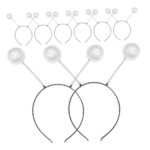 Gatuida 8 Stück Teiliges Antennen Haarreif mit Silbernen Schaumstoffkugeln Dekorativer Kopfschmuck für Erwachsene Modisches Party und Cosplay Accessoire Feines Stirnband für Kostüme und Gatuida 8 Stück Teiliges Antennen Haarreif mit Silbernen Schaumstoffkugeln Dekorativer Kopfschmuck für Erwachsene Modisches Party und Cosplay Accessoire Feines Stirnband für Kostüme und von Gatuida