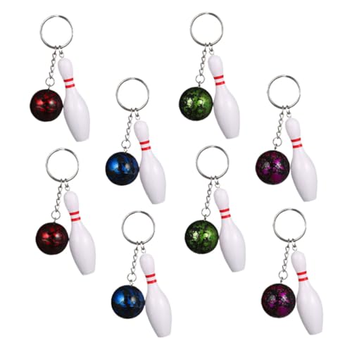 Gatuida 8 Stück Teiliges Bowling Schlüsselanhänger Bunte Mini Bowling Kugel Anhänger Sportliche Schlüsselringe für Party Mitgebsel Dekorative Geschenkideen für Kindergeburtstag und Gatuida 8 Stück Teiliges Bowling Schlüsselanhänger Bunte Mini Bowling Kugel Anhänger Sportliche Schlüsselringe für Party Mitgebsel Dekorative Geschenkideen für Kindergeburtstag und von Gatuida