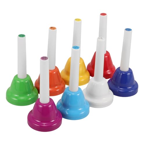 Gatuida 8 Stück Teiliges Handglocken Set Diatonische Musikinstrumente für Pädagogisches zur Musikalischen Frühförderung für Kindergärten Zuhause und Musikschulen Gatuida 8 Stück Teiliges Handglocken Set Diatonische Musikinstrumente für Pädagogisches zur Musikalischen Frühförderung für Kindergärten Zuhause und Musikschulen von Gatuida