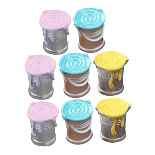 Gatuida 8 Stück Teiliges Miniatur puppenzubehör Mini Farbtöpfe Bunte Miniatur Eimer Puppenhaus Dekoration Realistische Detailreiche Miniaturfarben für Puppenstube Wohnzimmer Schlafzimmer Gatuida 8 Stück Teiliges Miniatur puppenzubehör Mini Farbtöpfe Bunte Miniatur Eimer Puppenhaus Dekoration Realistische Detailreiche Miniaturfarben für Puppenstube Wohnzimmer Schlafzimmer von Gatuida