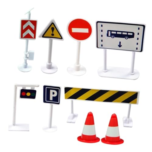 Gatuida 9 Stück Teiliges Verkehrszeichenspielzeug Verkehrssimulation mit Realistischen Farben Stabilem Material für Straßenszenen DIY Lernspielzeug zur Verkehrssicherheit und Gatuida 9 Stück Teiliges Verkehrszeichenspielzeug Verkehrssimulation mit Realistischen Farben Stabilem Material für Straßenszenen DIY Lernspielzeug zur Verkehrssicherheit und von Gatuida