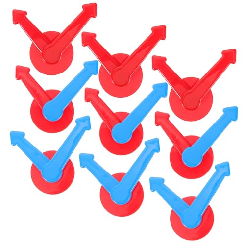 Gatuida 9-teiliger Kunststoffzeiger, rotierender, Spielzeiger, DIY-Brettspiel, Ersatzteile für Aktivitäten im Klassenzimmer, Schulparty-Zubehör Gatuida 9-teiliger Kunststoffzeiger, rotierender, Spielzeiger, DIY-Brettspiel, Ersatzteile für Aktivitäten im Klassenzimmer, Schulparty-Zubehör von Gatuida