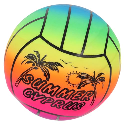 Gatuida Aufblasbarer Regenbogen PVC Volleyball Kleines Strandspielzeug Strapazierfähiger PVC Ball für Outdoor Wasserspiele Leichtes Sommerspielzeug für Garten und Pool Gatuida Aufblasbarer Regenbogen PVC Volleyball Kleines Strandspielzeug Strapazierfähiger PVC Ball für Outdoor Wasserspiele Leichtes Sommerspielzeug für Garten und Pool von Gatuida