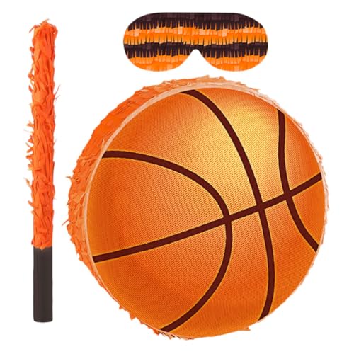 Gatuida Basketball Pinata mit Stab und Augenbinde Bunte Sport-mottoparty-deko für Kindergeburtstag Inklusive Spielzubehör Einfache Aufhängung für Jungen und Mädchen Gatuida Basketball Pinata mit Stab und Augenbinde Bunte Sport-mottoparty-deko für Kindergeburtstag Inklusive Spielzubehör Einfache Aufhängung für Jungen und Mädchen von Gatuida