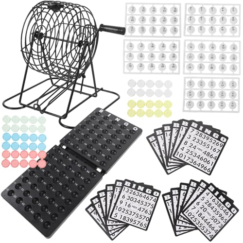 Gatuida Bingo Spielset mit Lostrommel und Kugeln Langlebiges Gesellschaftsspiel für Erwachsene und Farbenfrohes Partyspiel für Familien und Geburtstagsfeiern Handgefertigt und Robust Gatuida Bingo Spielset mit Lostrommel und Kugeln Langlebiges Gesellschaftsspiel für Erwachsene und Farbenfrohes Partyspiel für Familien und Geburtstagsfeiern Handgefertigt und Robust von Gatuida