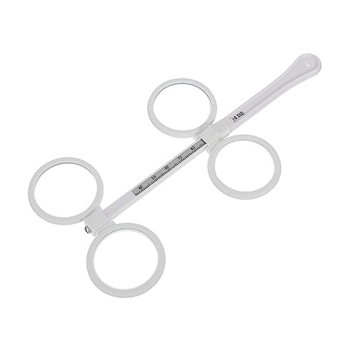 Gatuida Brillenzubehör Optische Flip-linse Optometrie-instrument Mit Einstellbarer Pd- Optometrie Flipper Pupillendistanz Lineal Optometrie-flipper Mit 4 Linsen Sehtestlinse Weiß Glas von Gatuida