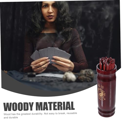 Gatuida Chinesisches Wahrsage Holzstäbchen und Buch Handlicher Divinations Eimer Einzigartiges Spirituelles für Erwachsene und Traditionelles Feng Shui Zubehör Gatuida Chinesisches Wahrsage Holzstäbchen und Buch Handlicher Divinations Eimer Einzigartiges Spirituelles für Erwachsene und Traditionelles Feng Shui Zubehör von Gatuida