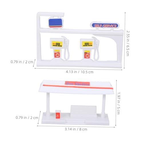 Gatuida DIY Bus Shelter und Gasstation Modellbausatz aus Abs Feine Schnitttechnik Kreatives Kinderspielzeug für Basteln und Handfertigkeit Dekoratives Lernspielzeug für Kinderzimmer Büro Gatuida DIY Bus Shelter und Gasstation Modellbausatz aus Abs Feine Schnitttechnik Kreatives Kinderspielzeug für Basteln und Handfertigkeit Dekoratives Lernspielzeug für Kinderzimmer Büro von Gatuida
