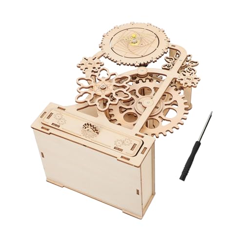 Gatuida DIY Holzpuzzle Musikbox Stiftehalter Holz Modellbausatz Mechanische Spieluhr für Erwachsene Eltern Junge Mädchen Bastelset Langlebig Platzsparend für Schreibtischorganisation Gatuida DIY Holzpuzzle Musikbox Stiftehalter Holz Modellbausatz Mechanische Spieluhr für Erwachsene Eltern Junge Mädchen Bastelset Langlebig Platzsparend für Schreibtischorganisation von Gatuida