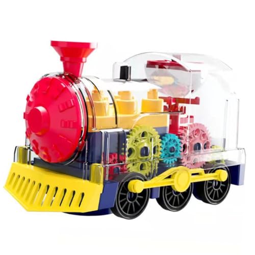 Gatuida Elektrische Kinderzug Simulation mit Licht und Musik Lustiges Lernspielzeug für Kleinkinder Bewegliches Modell mit Hinderniserkennung Robustes Gatuida Elektrische Kinderzug Simulation mit Licht und Musik Lustiges Lernspielzeug für Kleinkinder Bewegliches Modell mit Hinderniserkennung Robustes von Gatuida