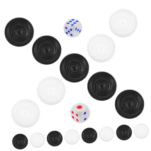 Gatuida Ersatzspielsteine Kunststoff Schachfiguren Robust Langlebig Rundes Design als Brettspiel Zubehör Kompakt Tragbar für Unterwegs Gatuida Ersatzspielsteine Kunststoff Schachfiguren Robust Langlebig Rundes Design als Brettspiel Zubehör Kompakt Tragbar für Unterwegs von Gatuida