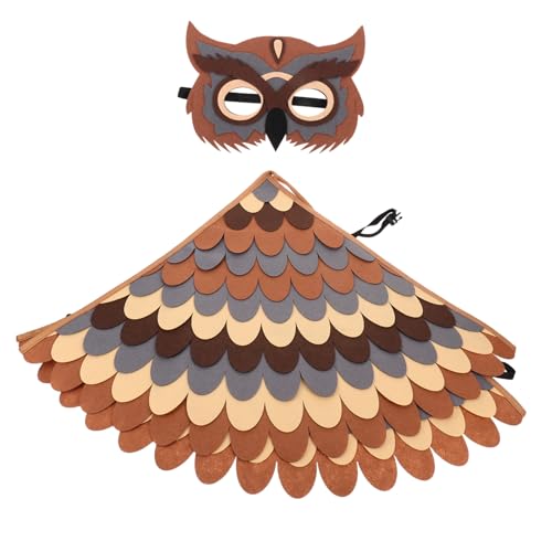 Gatuida Eulen Kostüm mit Flügeln und Maske Leichtes Tier Cosplay Cape für Jungen und Mädchen Vielseitiges Vogel Verkleidungsspiel für Halloween Schulveranstaltungen und Rollenspiele Gatuida Eulen Kostüm mit Flügeln und Maske Leichtes Tier Cosplay Cape für Jungen und Mädchen Vielseitiges Vogel Verkleidungsspiel für Halloween Schulveranstaltungen und Rollenspiele von Gatuida