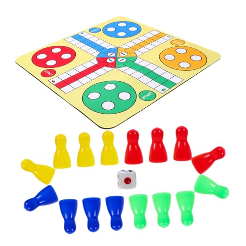 Gatuida Faltbares Flying Chess Spielset Tischspiel Klappbares Brettspiel mit Glatter Oberfläche Stabiles Material Wiederverwendbar für Familie und Party Gatuida Faltbares Flying Chess Spielset Tischspiel Klappbares Brettspiel mit Glatter Oberfläche Stabiles Material Wiederverwendbar für Familie und Party von Gatuida
