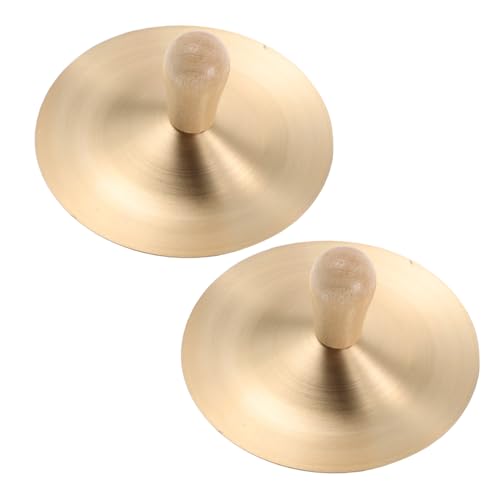 Gatuida Fingerbecken mit Holzgriffen Handliches Kupfer Crash Becken Ergonomisch für Rhythmus und Musikalische Entwicklung Robustes Percussion Instrument für Band und Tanz für Kindergarten Gatuida Fingerbecken mit Holzgriffen Handliches Kupfer Crash Becken Ergonomisch für Rhythmus und Musikalische Entwicklung Robustes Percussion Instrument für Band und Tanz für Kindergarten von Gatuida