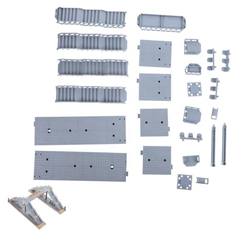 Gatuida Fußgängerbrücke Modellset Kunststoff DIY Overhead Fußgängerbrücke Sandtisch Dekoration Miniaturbahn Zubehör für Sandtisch Landschaftsmodell Gatuida Fußgängerbrücke Modellset Kunststoff DIY Overhead Fußgängerbrücke Sandtisch Dekoration Miniaturbahn Zubehör für Sandtisch Landschaftsmodell von Gatuida