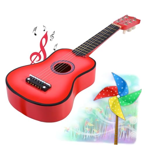 Gatuida Gitarre Holzspielzeug Musikinstrument mit Saiten für Anfänger Mädchen Jungen Lernspielzeug Entwicklungsfördernd Rosa Gatuida Gitarre Holzspielzeug Musikinstrument mit Saiten für Anfänger Mädchen Jungen Lernspielzeug Entwicklungsfördernd Rosa von Gatuida