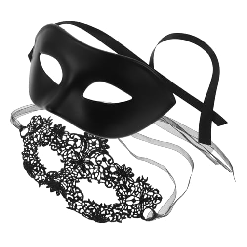 Gatuida Halbgesichts Masken aus Schwarzer Spitze für Venezianische Masken mit Konturiertem Design Komfortabel und Dekorativ für Halloween Mardi Gras Karneval und Kostümpartys Gatuida Halbgesichts Masken aus Schwarzer Spitze für Venezianische Masken mit Konturiertem Design Komfortabel und Dekorativ für Halloween Mardi Gras Karneval und Kostümpartys von Gatuida