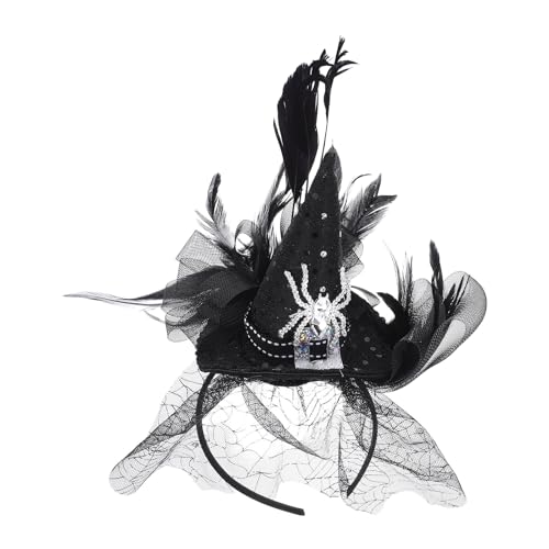 Gatuida Halloween-Kostüm-Stirnband: Schleier, Hexenhut, Haarband – Halloween-Spinnennetz-Kostüm, Kopfbedeckung für Frauen, Party, Cosplay, Verkleiden, Haar-Accessoires Gatuida Halloween-Kostüm-Stirnband: Schleier, Hexenhut, Haarband – Halloween-Spinnennetz-Kostüm, Kopfbedeckung für Frauen, Party, Cosplay, Verkleiden, Haar-Accessoires von Gatuida