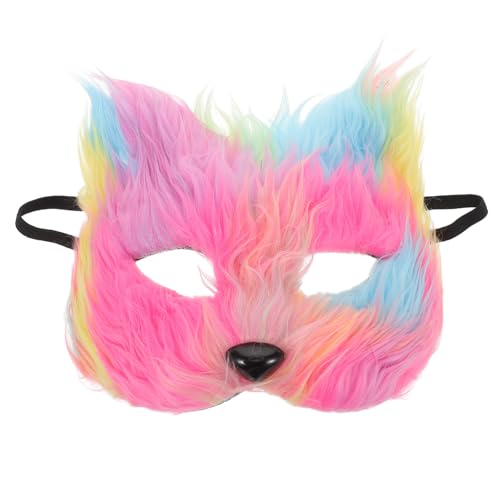 Gatuida Halloween-Plüsch-Fuchs-Halbgesichtsmaske, Katzen-Cosplay-Maske für Halloween-Maskenball-Partys, Cosplay-Kostüme und Karnevalsfeiern Gatuida Halloween-Plüsch-Fuchs-Halbgesichtsmaske, Katzen-Cosplay-Maske für Halloween-Maskenball-Partys, Cosplay-Kostüme und Karnevalsfeiern von Gatuida