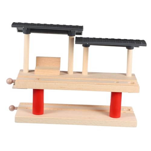 Gatuida Holz Bahnhof Plattform Zweistöckig Robustes Holz Zubehör für DIY Eisenbahn Szenen Kreatives Ab Jahren Fördert Fantasie und Lernspaß Gatuida Holz Bahnhof Plattform Zweistöckig Robustes Holz Zubehör für DIY Eisenbahn Szenen Kreatives Ab Jahren Fördert Fantasie und Lernspaß von Gatuida